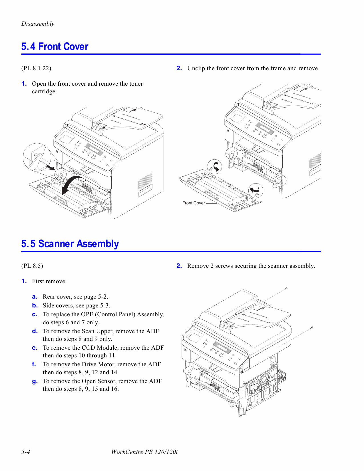 Xerox WorkCentre PE-120 Parts List and Service Manual-3